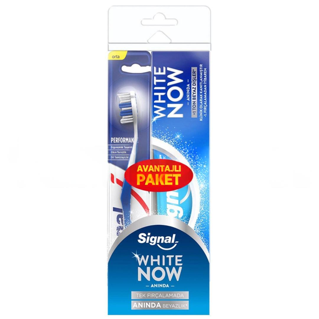 Singal White Now Diş Macunu 75 ml + Performans Diş Fırçası