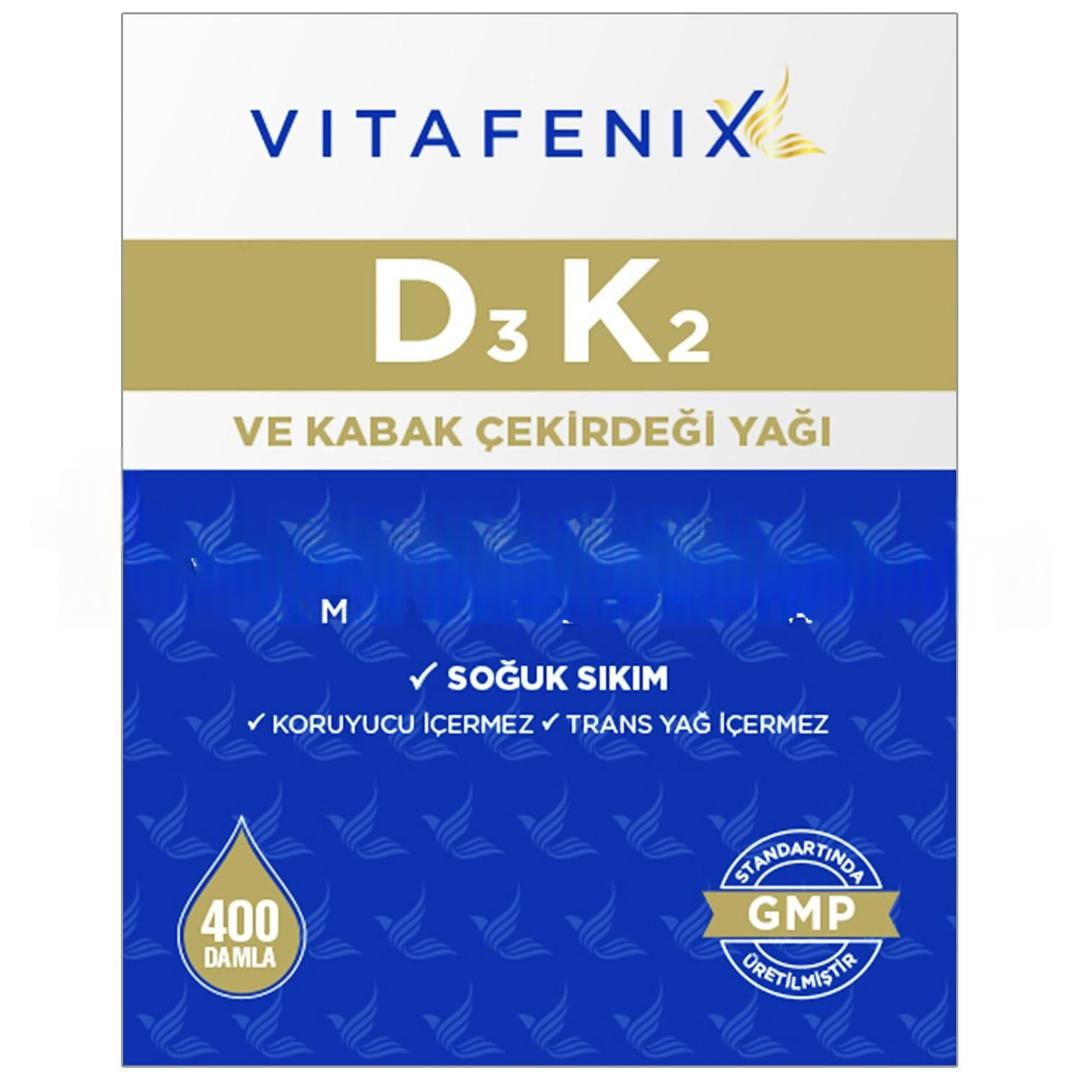 Vitafenix D3K2 400 Damla 20 ml