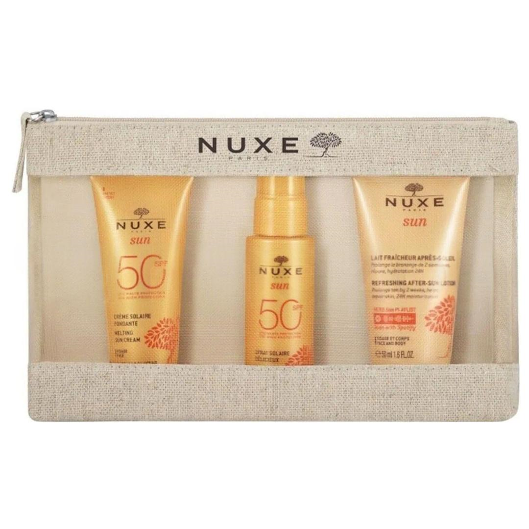 Nuxe Sun Güneş Koruyucu Yüz Kremi SPF50+ 30 ml + Yüz ve Vücut Sütü SPF50+ 50 ml + Güneş S. Bakım Kremi 50 ml