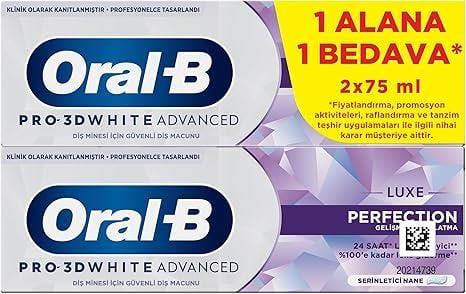 Oral-B Pro 3D White Advanced Luxe Perfection 150 ml Diş Macunu