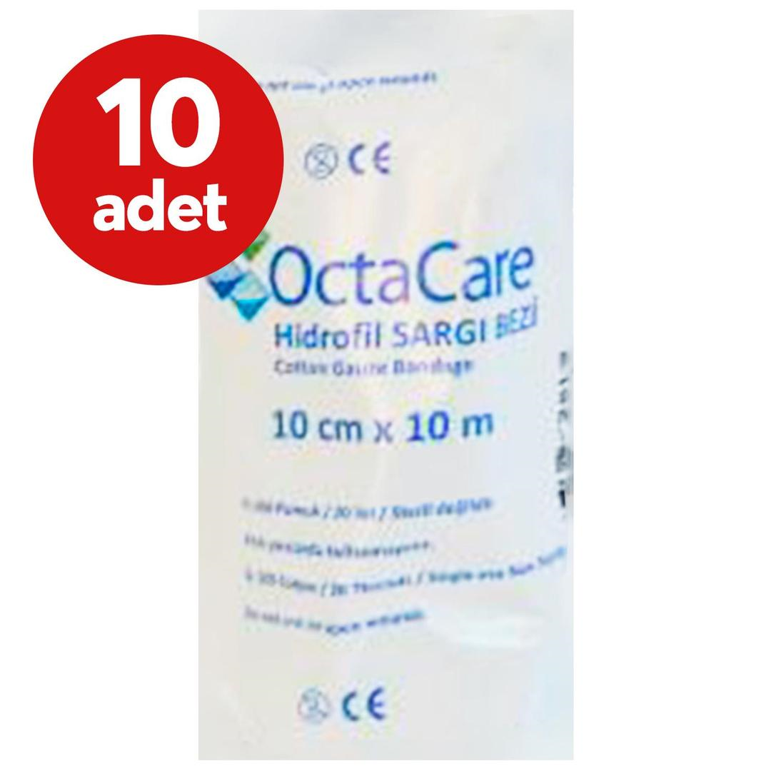 Octacare Hidrofil Sargı Bezi 10 cm x 10 m 10'lu