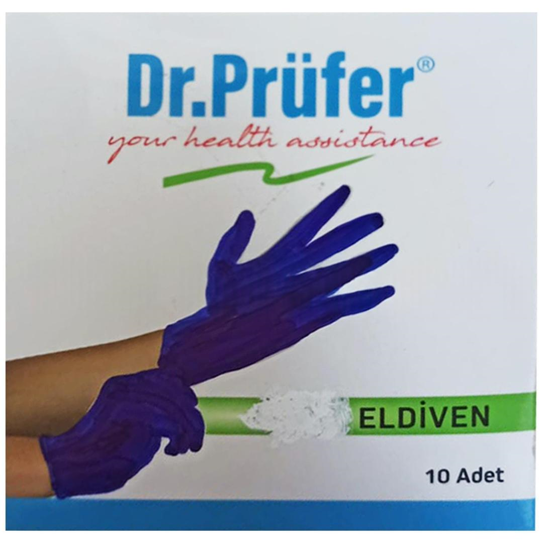 Dr. Prüfer Nitril Pudrasız Eldiven Medium 10'lu