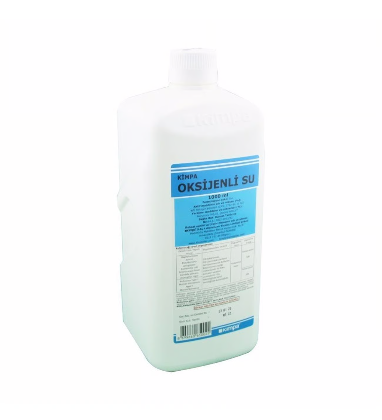 OKSIJENLI SU 1000 ML KIM PA