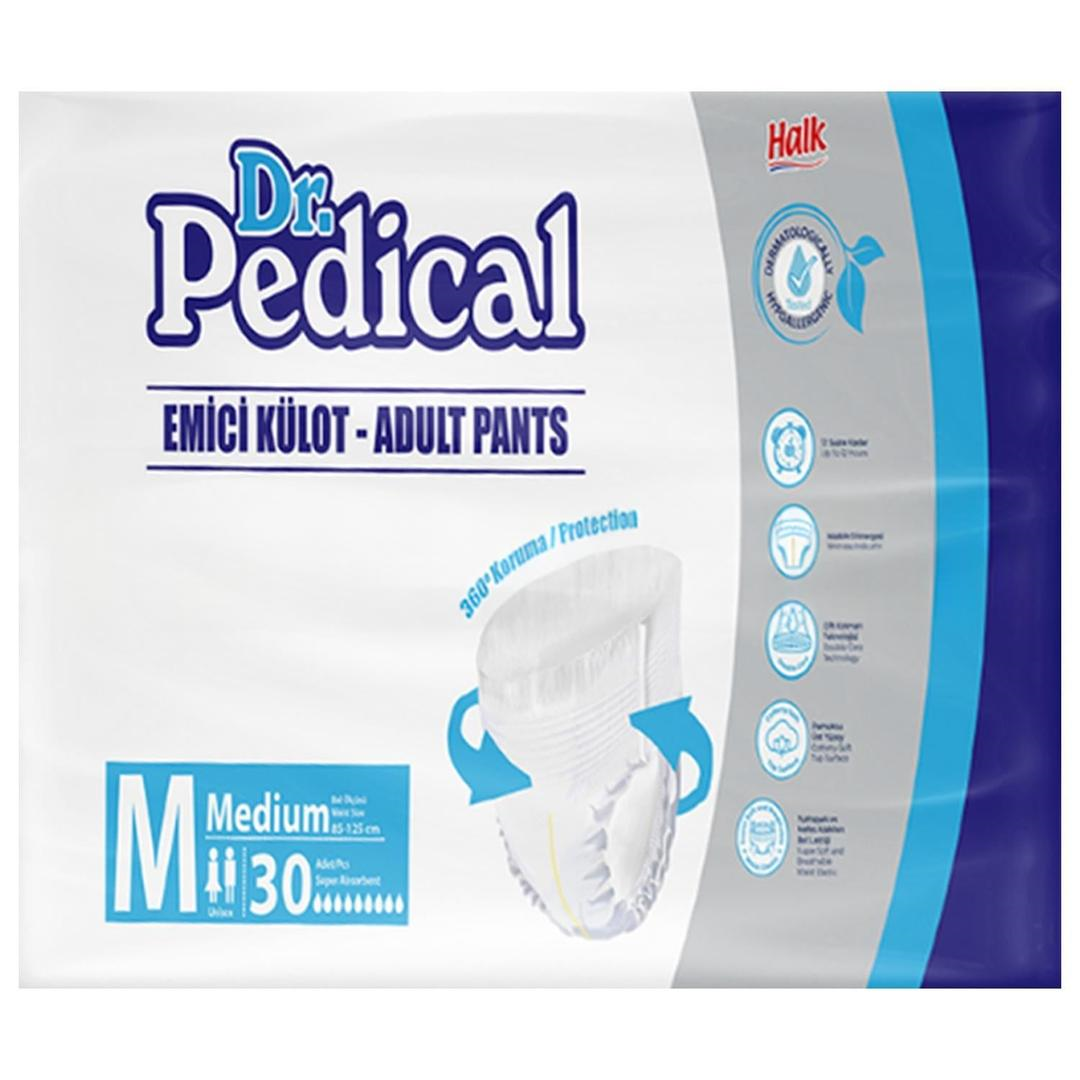 Dr. Pedical Külotlu Hasta Bezi 30'lu Medium