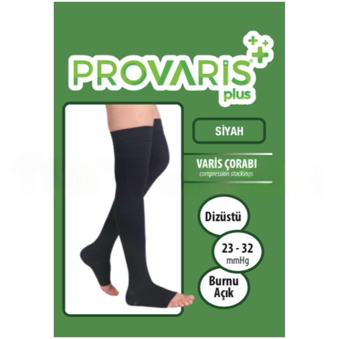 Provaris PVP42203 Plus CCL2 Dizüstü Burnu Açık Siyah Varis Çorabı No: 3