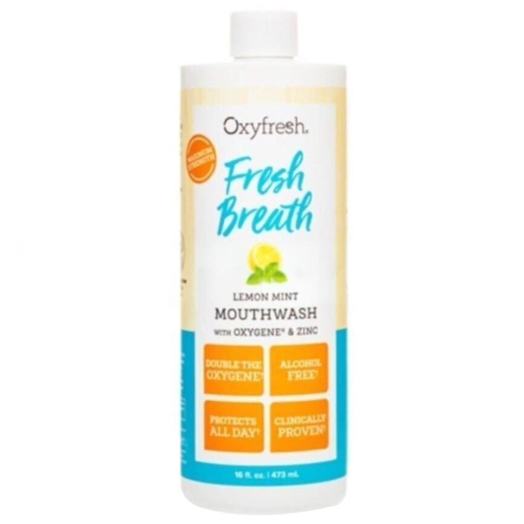 Oxyfresh Alkolsüz Çinkolu Nane Limon Ağız Bakım Suyu 473 ml