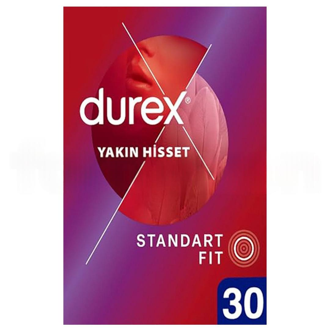 Durex Yakın Hisset Standart Fit Prezervatif 30'lu