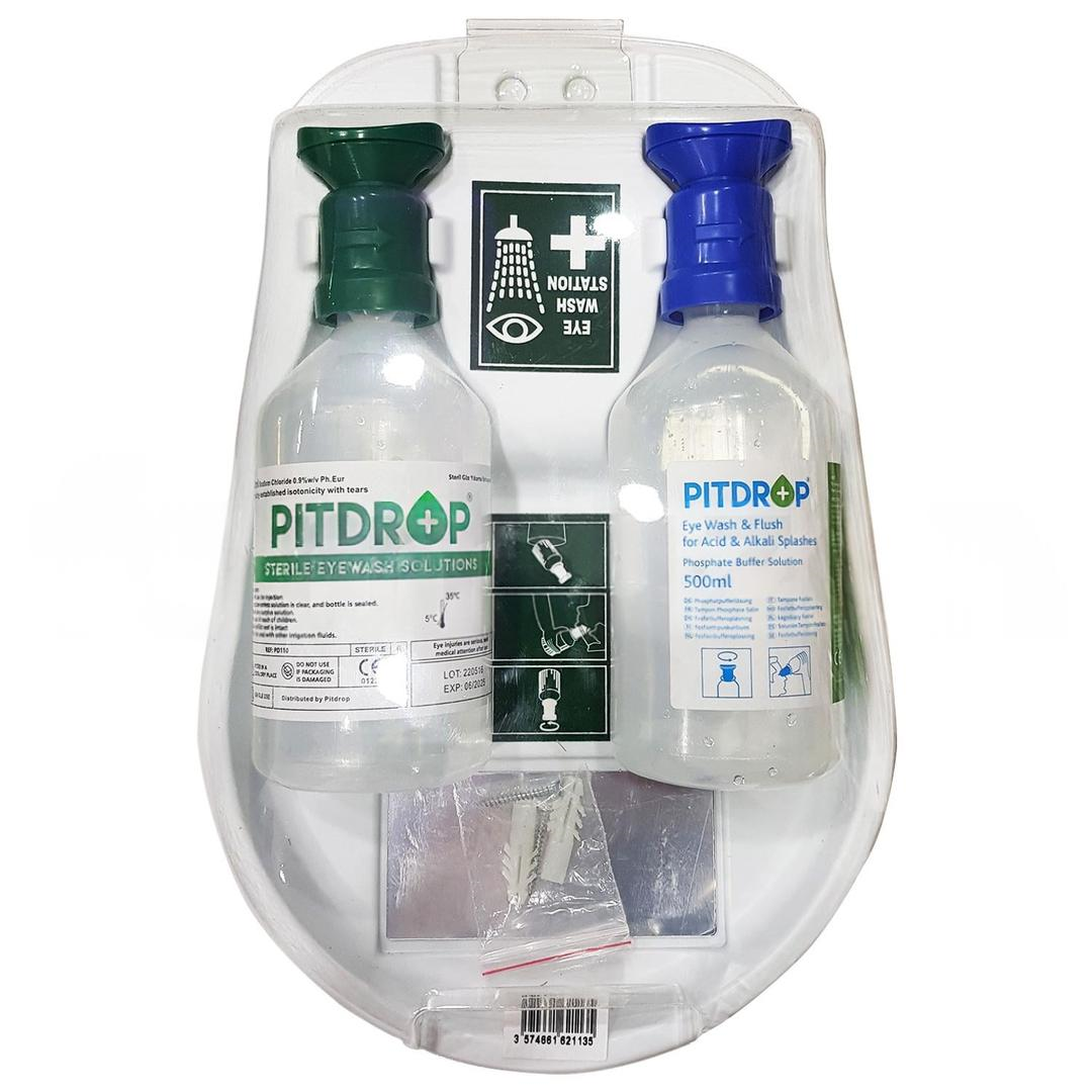Pıtdrop Toz ve Kimyasal İçin Göz Duşu Seti 500 + 500 ml