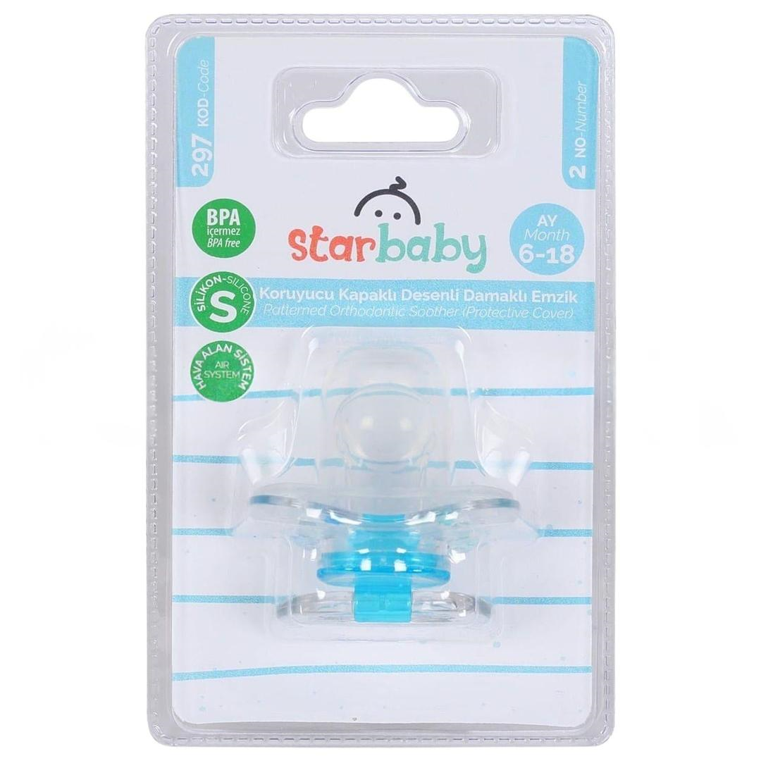 Star Koruyucu Kapaklı Desenli Damakli Emzik N : 2