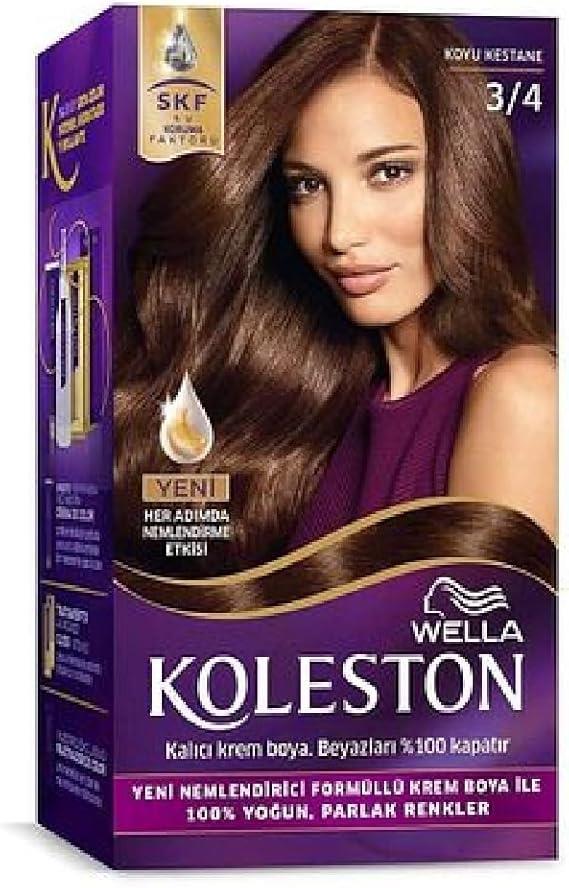 Wella Koleston 3/4 Koyu Kestane Saç Boyası