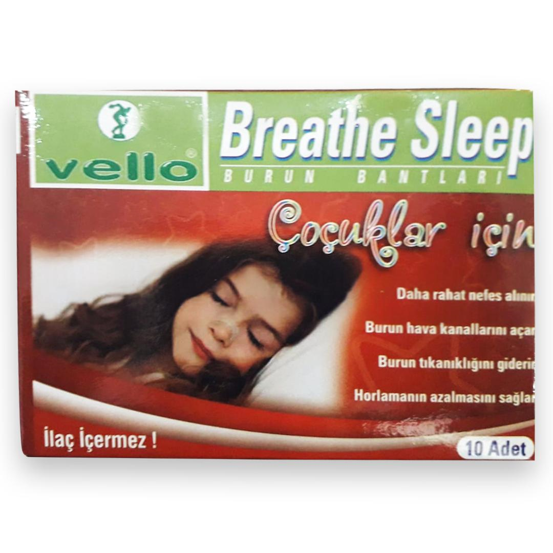 Vello Breathe Sleep Burun Bandı Çocuk için 10 Adet