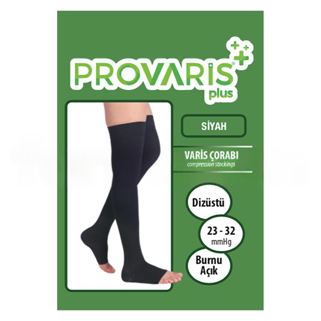 Provaris PVP42202 Plus CCL2 Dizüstü Burnu Açık Siyah Varis Çorabı No: 2