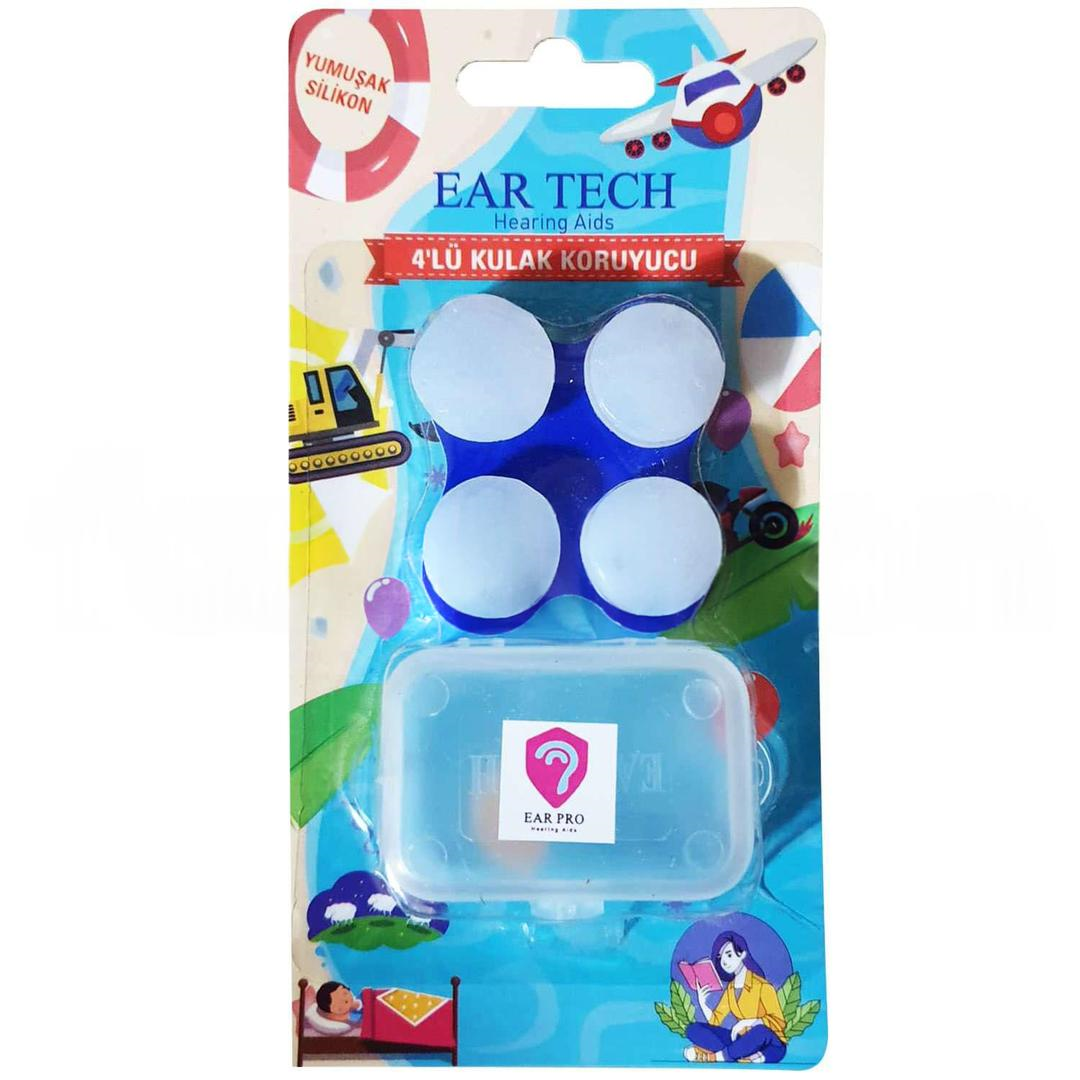Ear Tech Kulak Tıkacı Silikon 4'lü