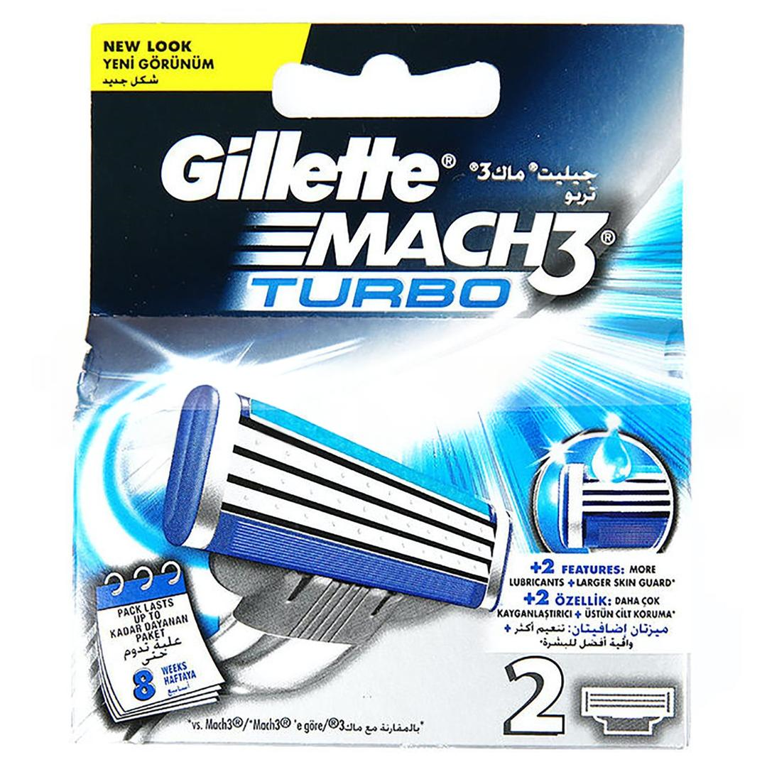Gillette Mach 3 Turbo Yedek Başlık 2'li