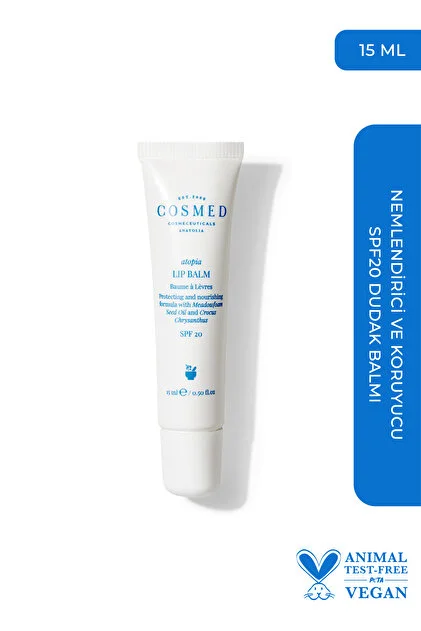 Cosmed Atopia Lip Balm SPF20 15 ml Nemlendirici ve Koruyucu Dudak Balmı