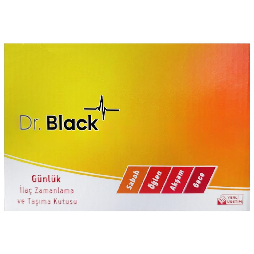 Dr. Black Günlük Hap İlaç Saklama Kutusu - Stant 24'lü