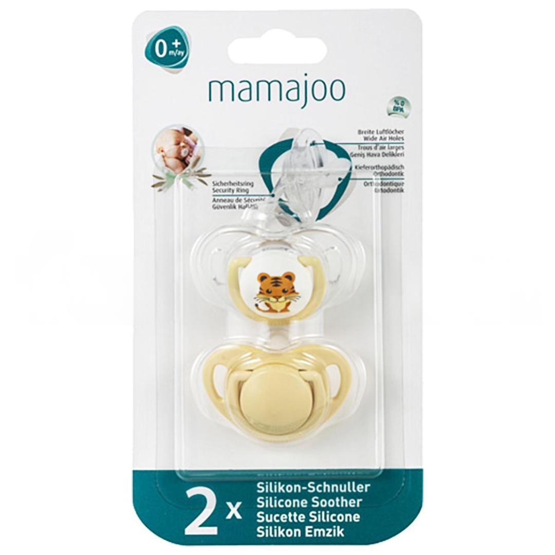 Mamajoo Ortodontik Emzik 6 Ay+ 2'li - Kaplan & Ekru