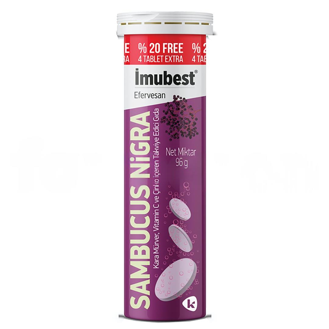 İmubest Sambucus Nigra & Vitamin C & Çinko 24 Efervesan Tablet