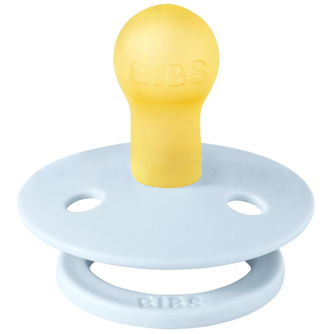 Bibs Colour Kauçuk 0-6 Ay Emzik - Baby Blue