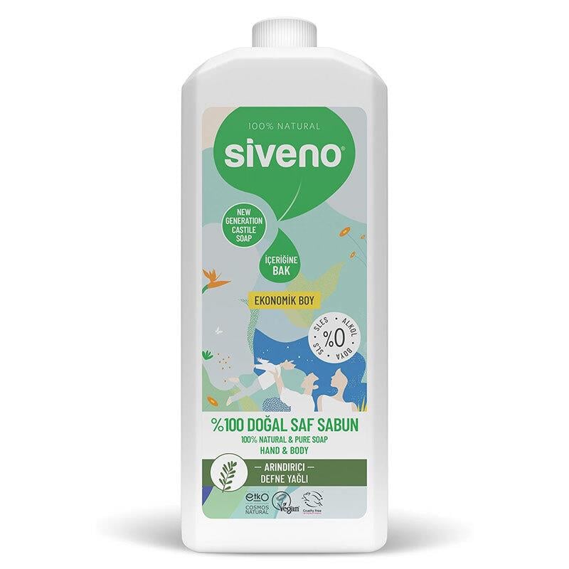 Siveno Defne Yağlı Doğal Sıvı Sabun 1 Litre