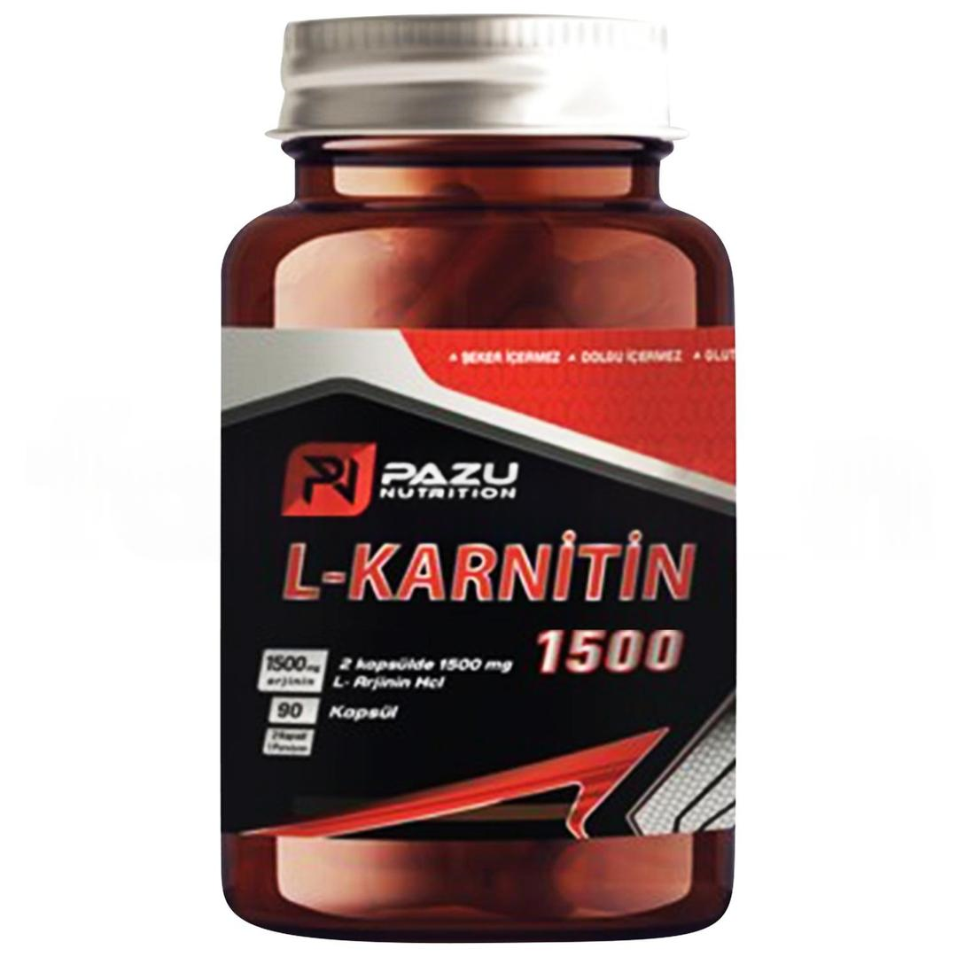 Pazu Nutrition L-Karnitin 1500 mg 90 Kapsül