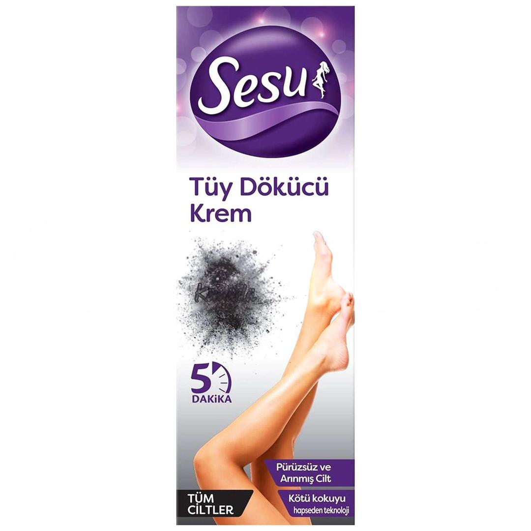Sesu Tüy Dökücü Krem Tüm Ciltler 100 ml - Kömürlü