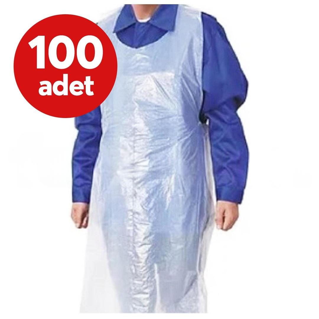 Aktasplast Tek Kullanımlıl Naylon Önlük 80x130 cm 100lü