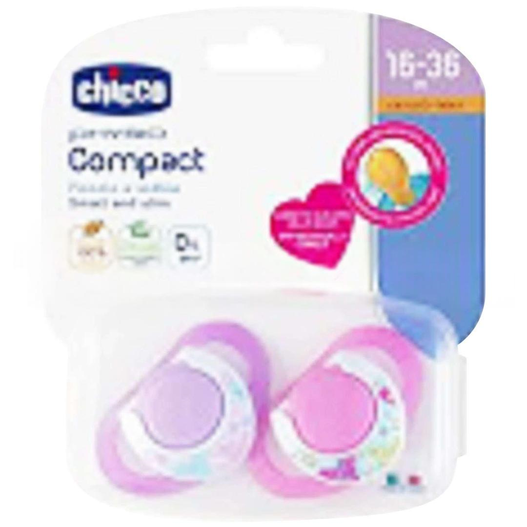 Chicco Physio Compact Kauçuk Emzik 12 Ay+ 2'li - Kız