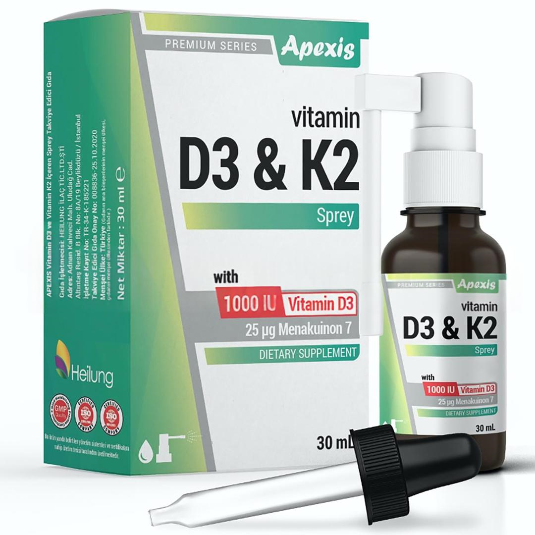 Apexis Vitamin D3K2 Sprey 30 ml
