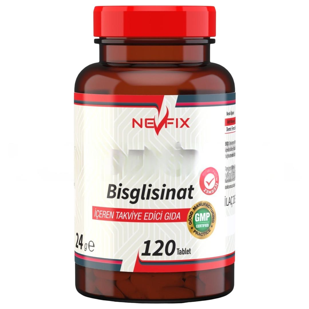 Nevfix Demir Bisglisinat İron Ferroz Bisglisinat 17 mg 120 Tablet