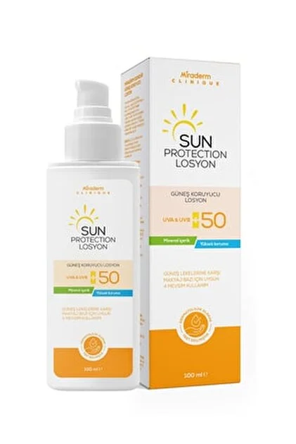 MIRADERM SUN LOSYON 100 ML 50+