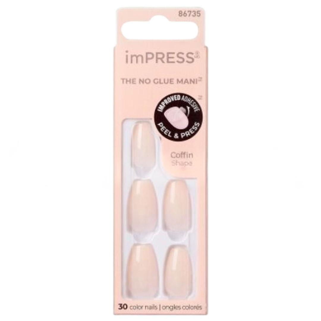Impress Kendinden Yapışkanlı Tırnak Medium Pembe