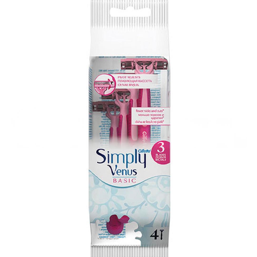 Gillette Venus Simply 3 Bıçak Basic 4'lü