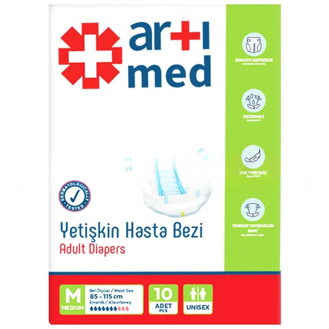 Artımed Hasta Bezi Yetişkin Medium 10'lu