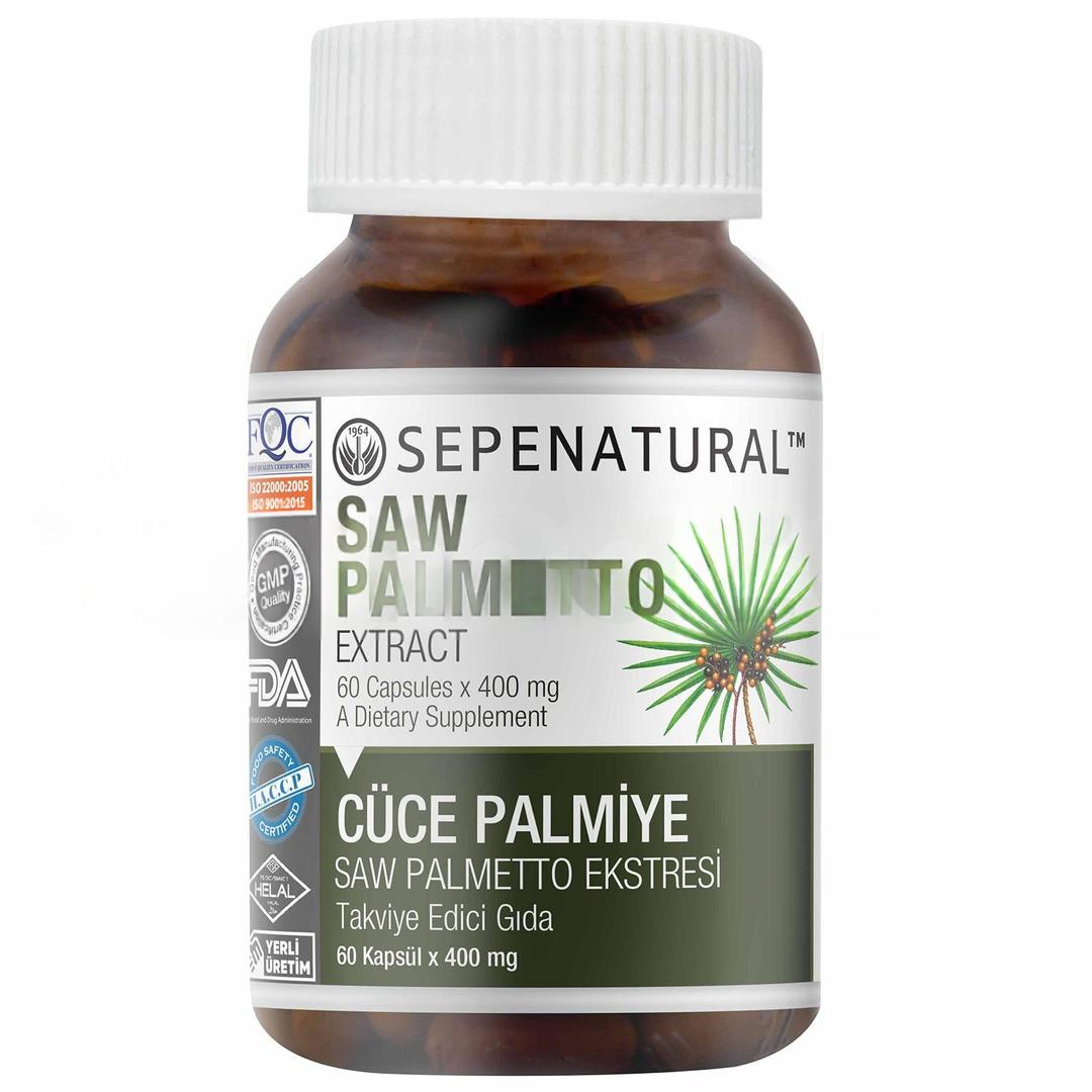 Sepe Natural Saw Palmetto Extract 400 mg 60 Kapsül