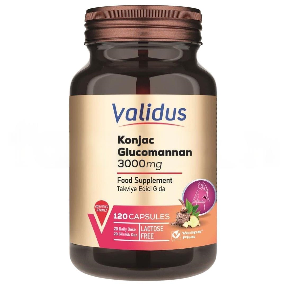 Validus Glucomannan 3000 mg 120 Kapsül