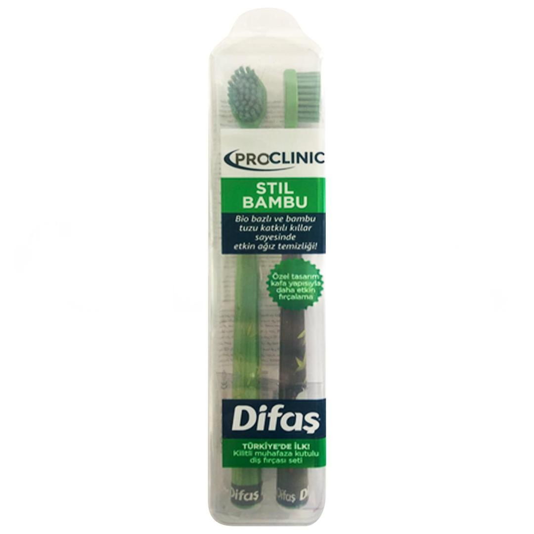 Difaş Diş Fırcaşı Proclinic Stil Bamboo Diş Fırçası 2'li