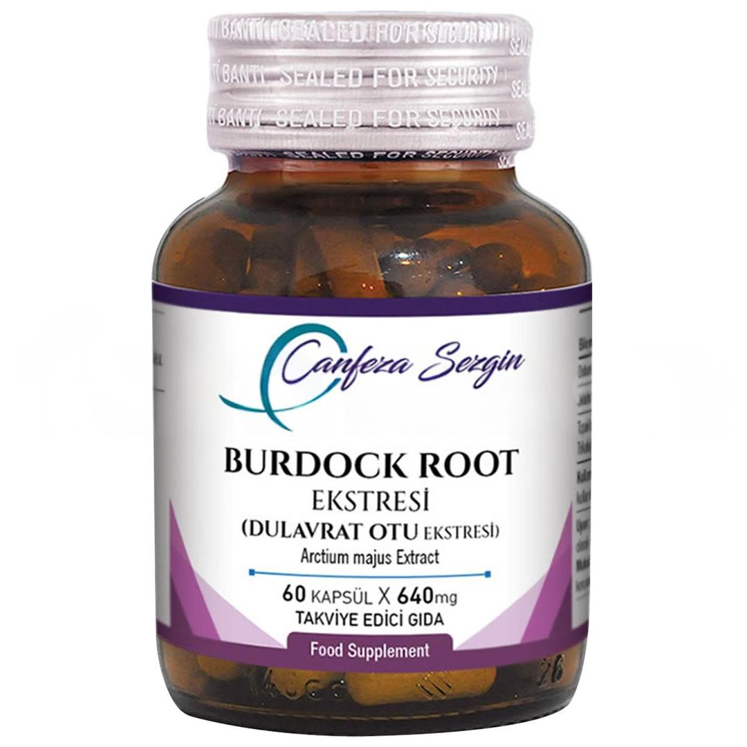 Canfeza Sezgin Burdock Root Dulavrat Otu Ekstresi 60 Kapsül