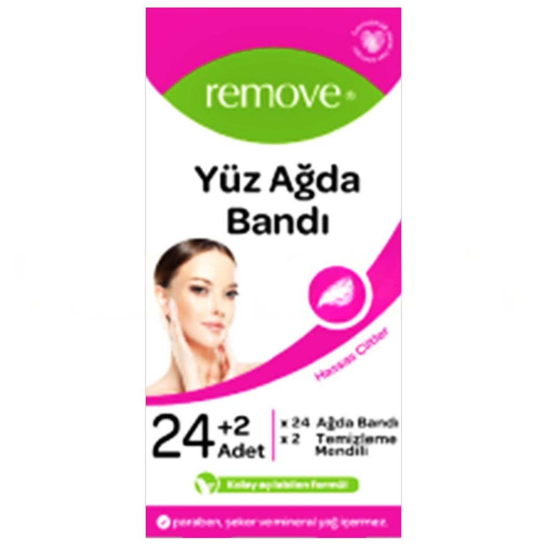 Remove Hassas Ciltler Yüz Ağda Bandı 24'lü