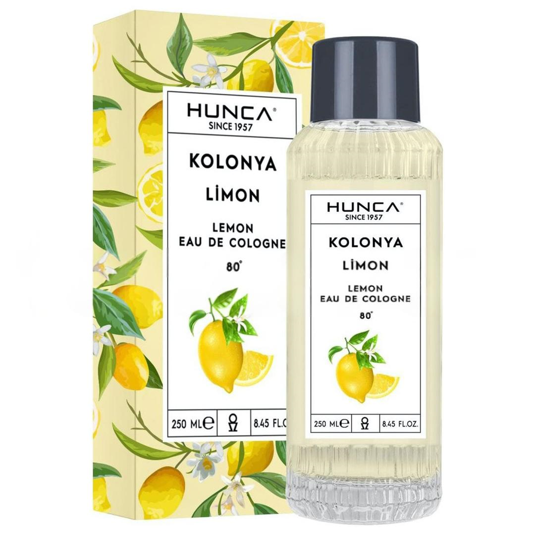 Hunca Kolonya Limon 80 '' Cam Şişe 250 ml