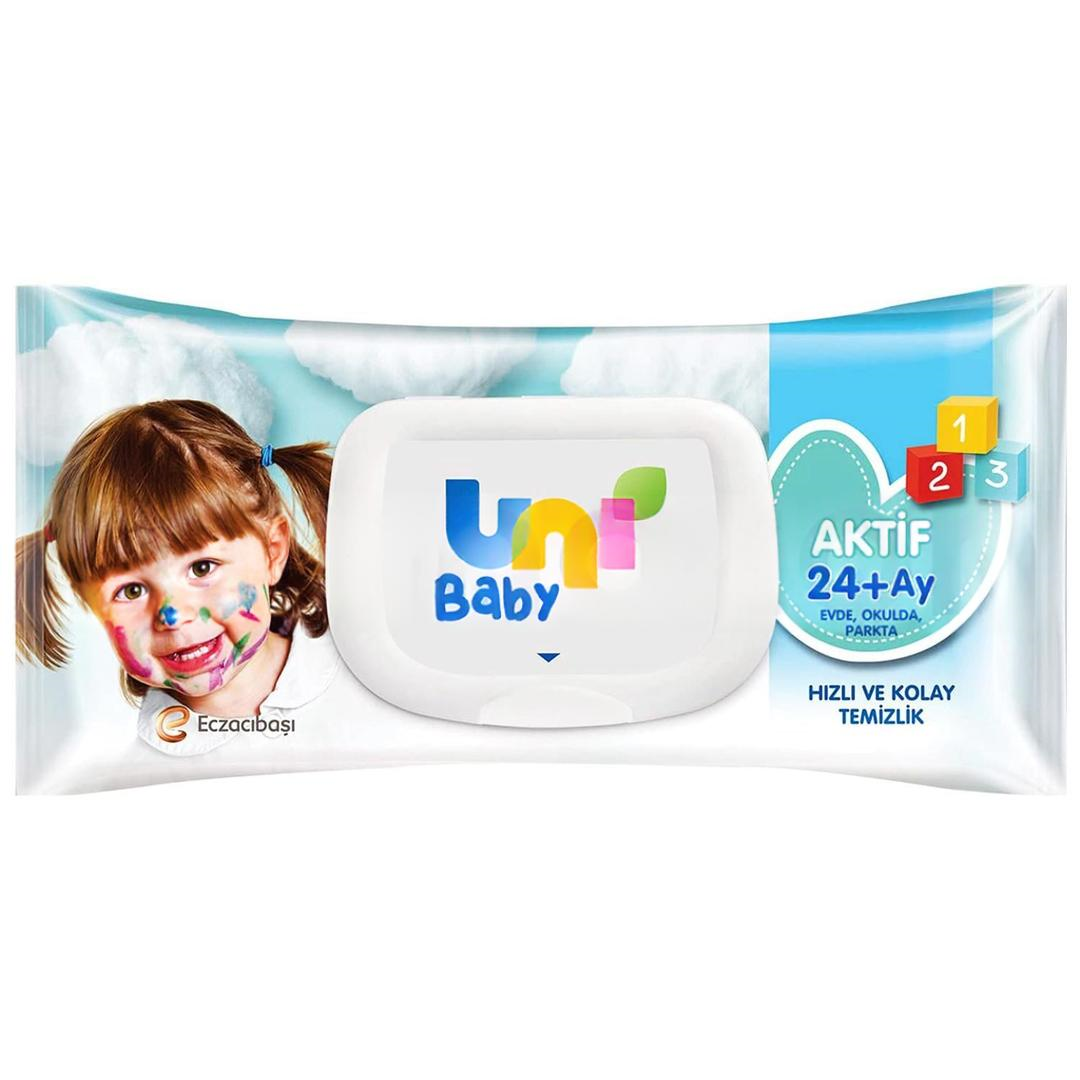 Uni Baby Aktif 24+ Ay Islak Mendil 72 Yaprak