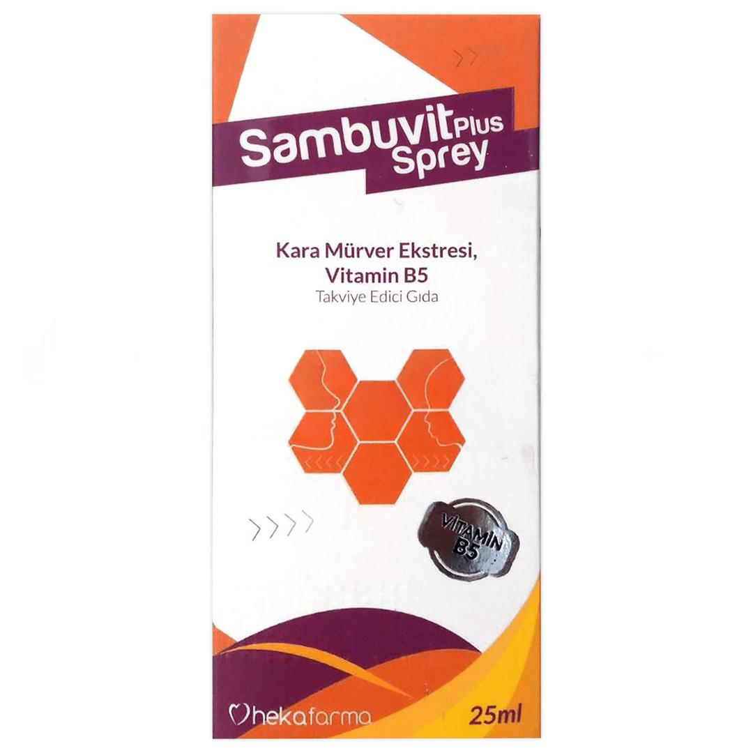 Sambuvit Plus Kara Mürver Ekstreli Takviye Edici Gıda Sprey 25 ml