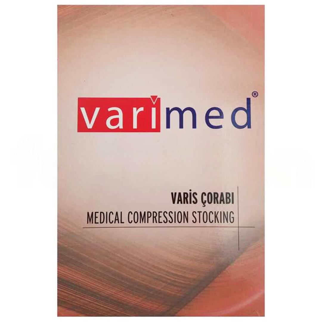 Varimed 7110S CCL1 Diz Altı Açık Burun Varis Çorabı Siyah No: 4