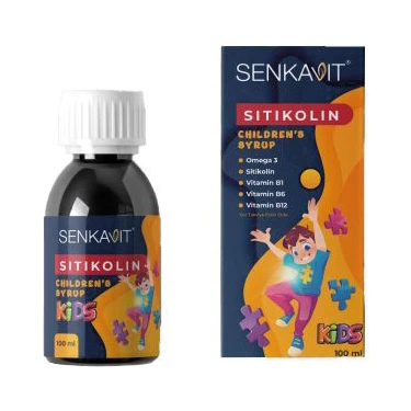 Senkavit Kids Sitikolin Omega 3 Vitamin B 100 ml Şurup