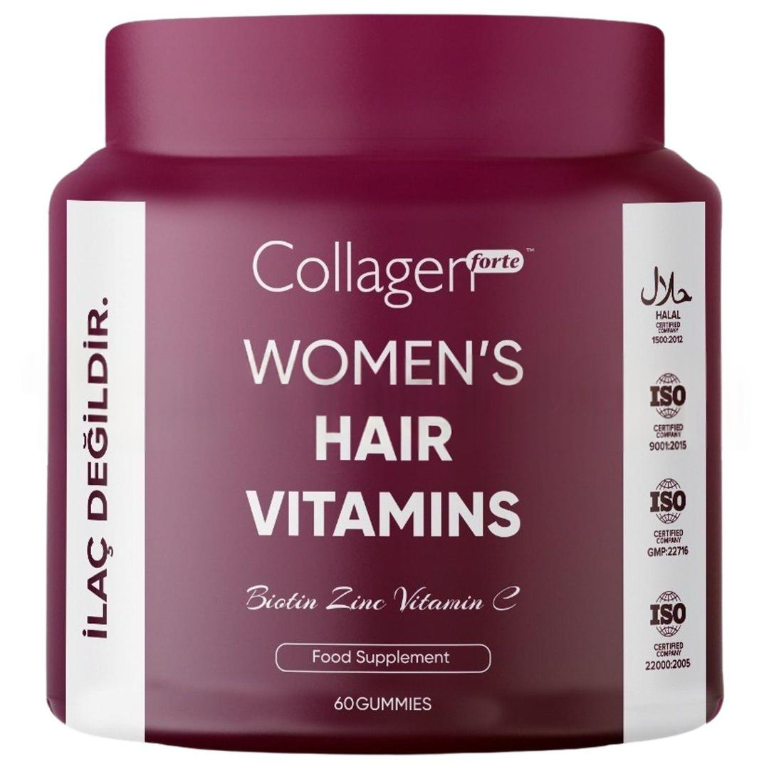 Collagen Forte Women's Hair Vitamins 60 Gummies