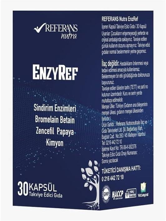 REFERANS NUTRA ENZYREF 60 KAPSUL