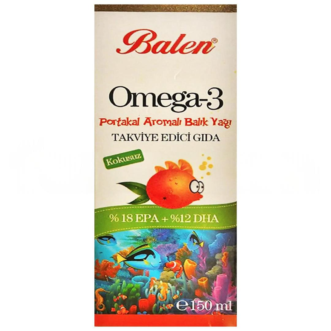 Balen Omega 3 Portakal Aromalı Balık Yağı 150 ml