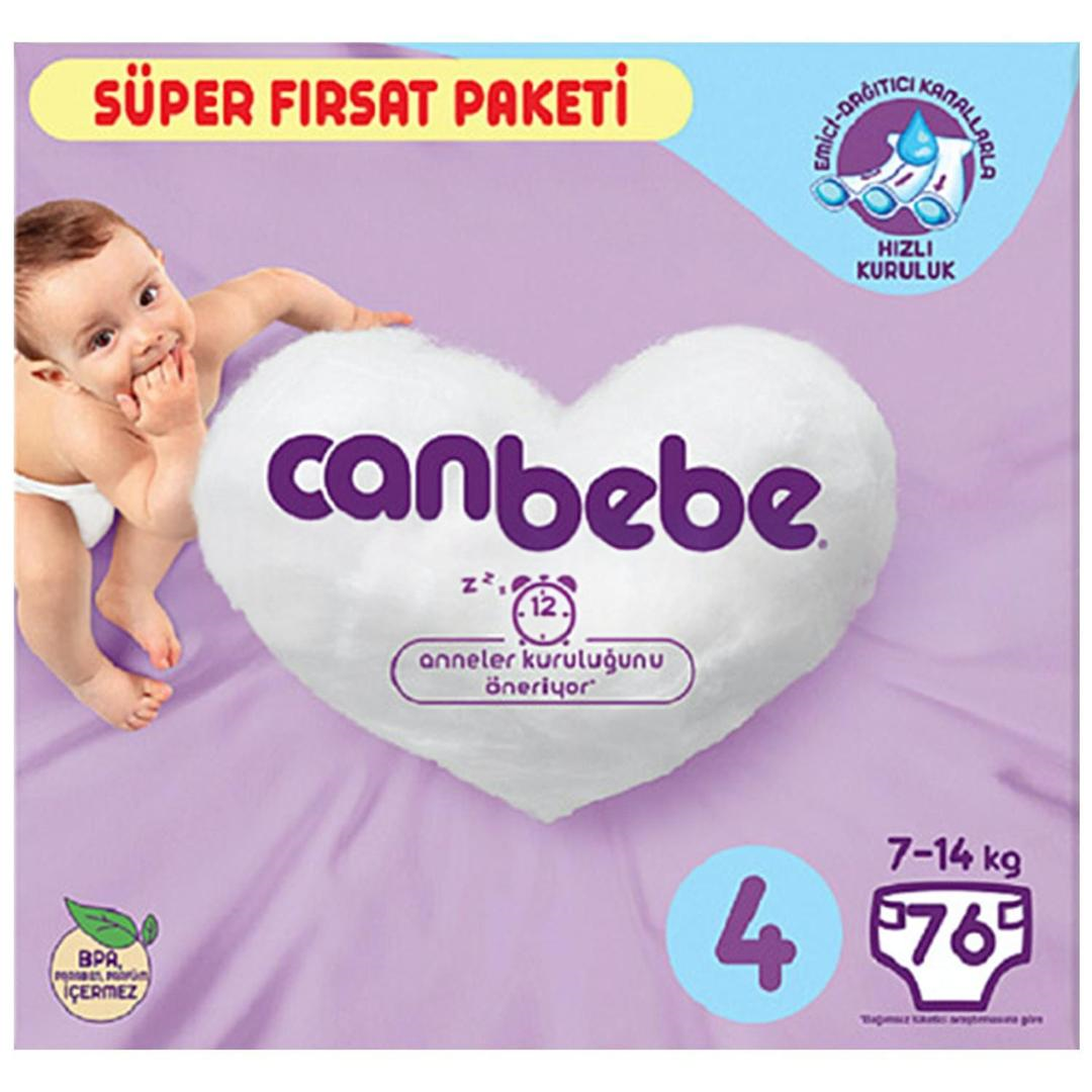 Canbebe Çocuk Bezi Süper Fırsat Paketi No: 4 76'lı