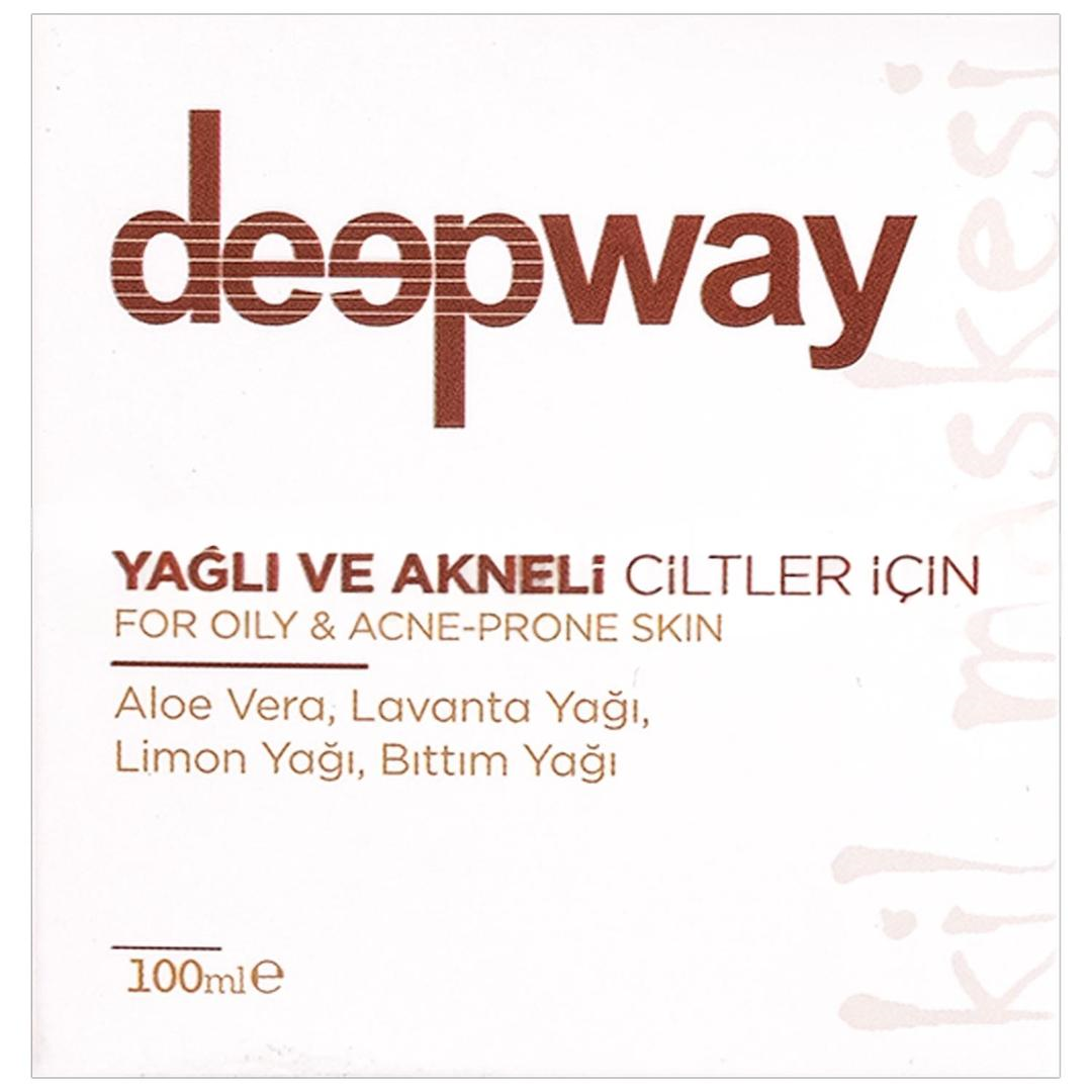 Deepway Yüz Maskesi Yağlı ve Akneli Ciltler 100 ml