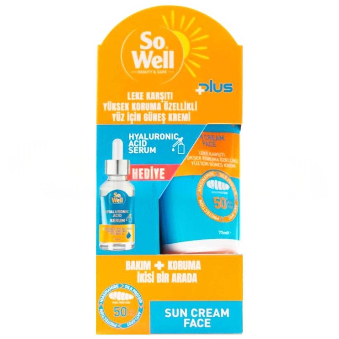 Sowell Plus Gunes Kremi SPF50+ 75 ml - Serum Hediyeli